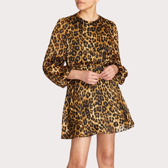 W-122 Milly Elma Cheetah Burnout Dress‎ - Picture 1 of 14